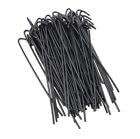 9 Gauge Heavy Duty Fence Ties - Hooked Aluminum Wire Ties for Black Chain Link Fence - Ties Chain Link Fence Wire to Posts and Rails (Black Coated Aluminum, 6-1/2" - 100 Pack) - color: Black Coated Aluminum, size: 6-1/2" - 100 Pack