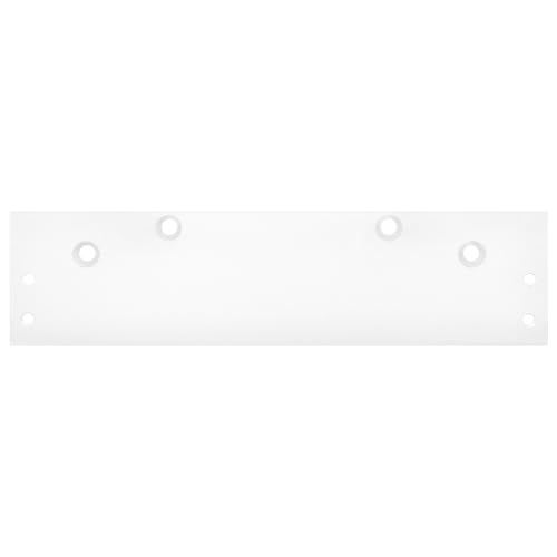 Nuk3y Flat Drop Bracket Mounting Plate for 9000 Series Door Closer (White, Regular/Top Jamb Mount) - size: Regular/Top Jamb Mount, style: White