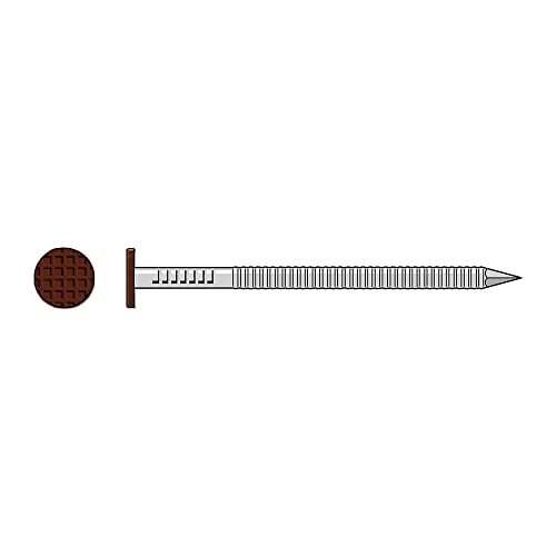 Simpson Strong-Tie S8SNDB1-2-1/2" x .092 304SS Siding Nail, Dark Brown 196ct