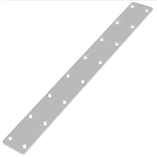 6 Pack 14-3/4" x 2" Long Flat Mending Plate Bracket, Stainless Steel - size: 14-3/4" x 2"