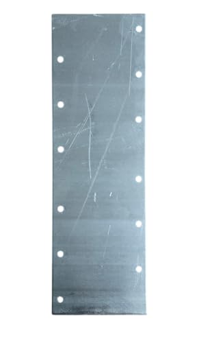 Heavy Duty Mending Plates, 6 Gauge Galvanized Steel, 15.7 x 5 Inch, Set of 2-1300402-2