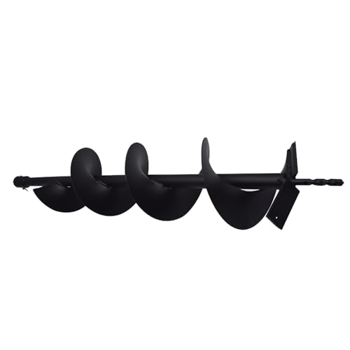 6-inch Auger Bit 3/4-inch Inside Diameter Gas Driven Auger Bit for Rear Fence Hole Digger - size: 6Inch