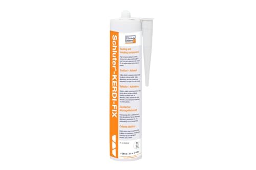 Schluter Kerdi-Fix Sealant and Bonding Compound, Bright White, 9.81 oz