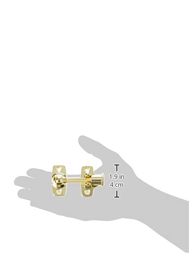 Merriway Double-Hung Window Fastener Kit Brassed Steel – Classic Sash Lock for Timber Windows, Secure Window Catch Hardware