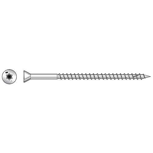 Simpson Strong-Tie S07300WPB Deck-Drive DWP Wood SS Screw — #7 x 3 in. T-15, Trim Head, Type 305 (1750-Qty)