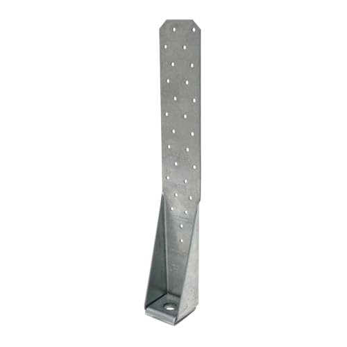 Simpson Strong-Tie HTT5 Heavy Tension Tie, 16 in. 11-Gauge G90 Galvanized Steel Holdown for 5/8 in. Anchor Bolt, Wood to Concrete Uplift and Shear Wall Restraint, 10-Pack