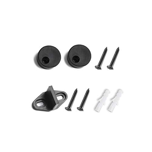 SMARTSTANDARD Sliding Barn Door Hardware Hangers 2pcs (Black) (I Shape Hangers) - style: I