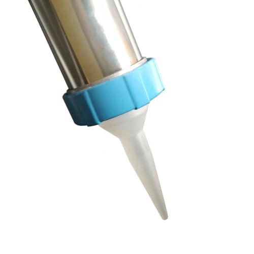 20 Pack White Caulking Nozzle for Sausage Caulk Gun, Reusable Epoxy Replacement Extension Tool