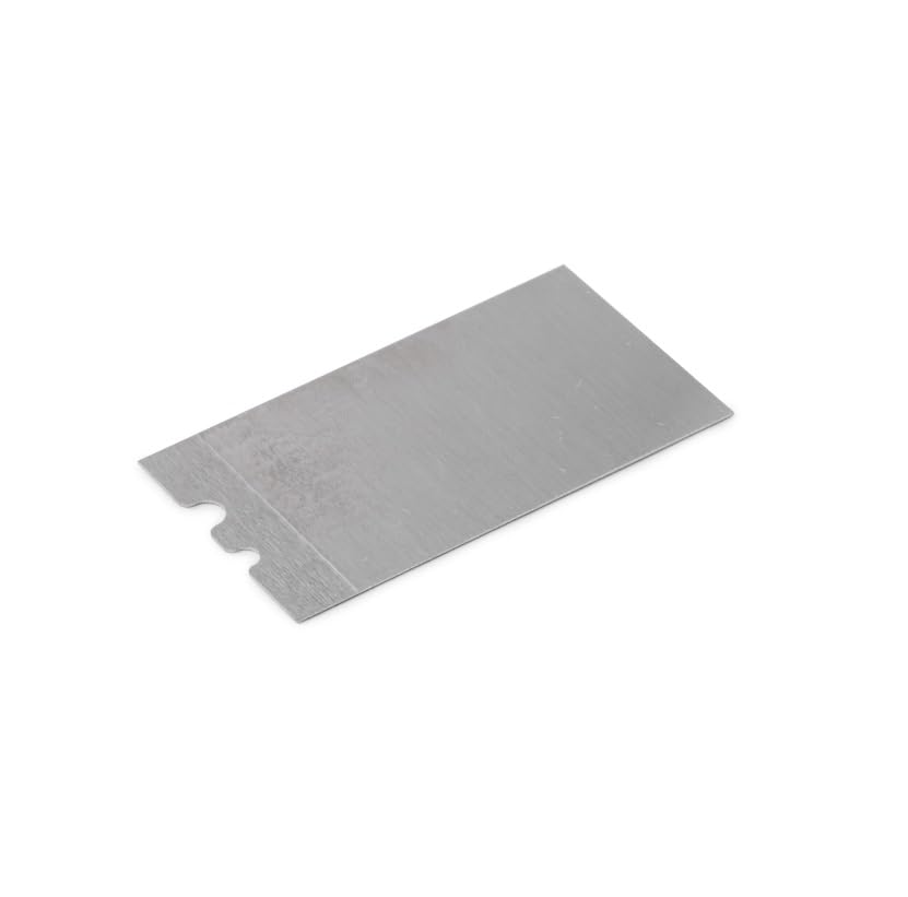 StewMac Mini Rectangular Binding Scraper, Stainless Steel - size: Mini Rectangle