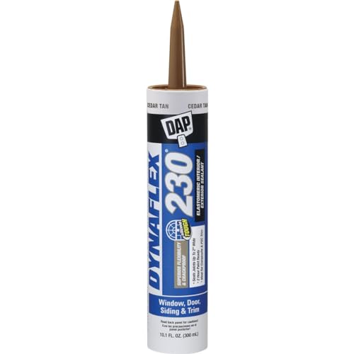 12 Pack of 10.1 oz Dap 18412 Dynaflex 230 Cedar Tan Premium Window, Door, and Trim Sealant