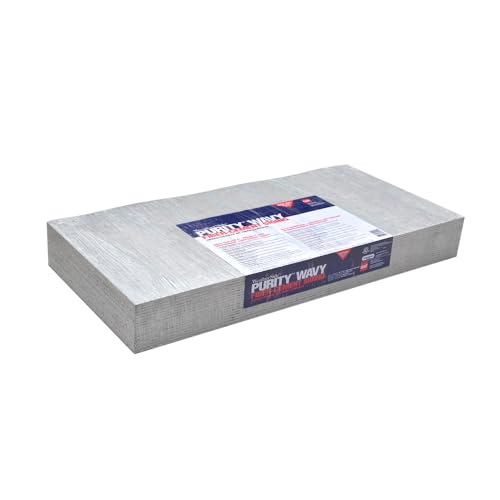 GAF WeatherSide Purity Wavy Fiber-Cement Siding Shingles (12x24) 18 Bundle| Fire Resistant & Safe with No Asbestos| Easy to Install with Pre-Primed Textured Surface|Durable with Distinct Design - size: Wavy Bundle