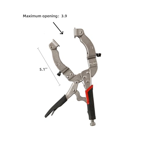 Xiao & Dao Pro Locking Welding Pipe Plier clamp, Round Tube Welding Clamp 14Inch ,woodworking 1-pack - color: 14-inch 1-pack