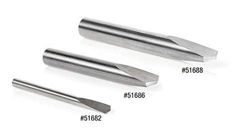 Amana Tool - 51682 CNC Solid Carbide 118° Pt. Spade Drill 1/8 Dia x 7/16 x 1/8 Sha - size: 1/8 Dia x 7/16 x 1/8 SHK