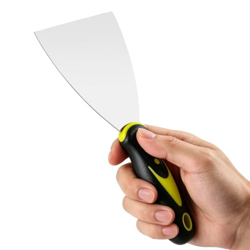 2PCS Putty Knife, 2" 4" Metal Putty Scraper Tools Paint Spackle Knife