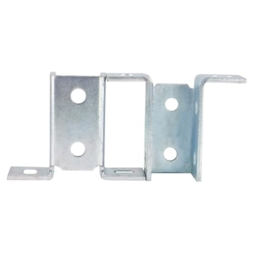 Strut Channel Bracket Angle Wing for 1/2" Bolt in 1 5/8" Uni/strut, 6 Pack - size: 8 Hole Wing Shape