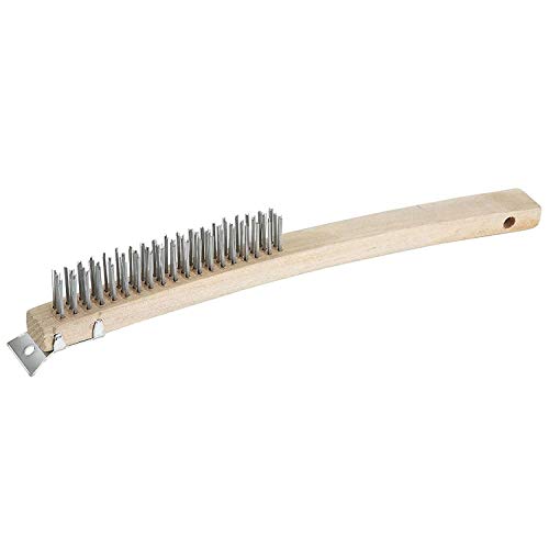 Winco 14" Steel Wire Brush, Brush with Handle (Set of 12) - size: 14"