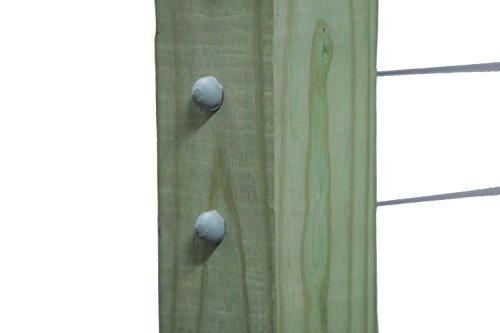 Gray End Caps for Cable Railings (Lot of 10 Caps) - color: Gray
