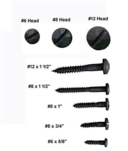 Rustic Pyramid Head Wood Screws #12 X 1 1/2 Inch, This is for a Package of 24 - size: 12 x 1 1/2 inch