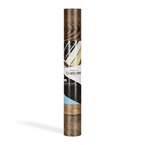 Livelynine 15.8x197 Wood Contact Paper for Floors Waterproof Renter Friendly Floor Peel and Stick Wood Planks for Walls Bathroom Vinyl Plank Flooring Roll Self Adhesive Vinyl Wrap for Countertops - size: 15.8x197 Inch