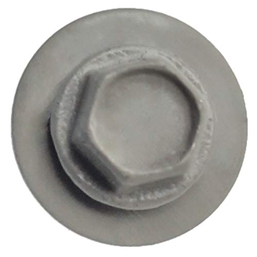 14 x 1 Clay Metal Roofing Screws - Hex Washer Head- Self-Starting/Tapping - EPDM Washer. 1 x 250 Count Bag - 250 Screws - color: CLAY, size: 1"