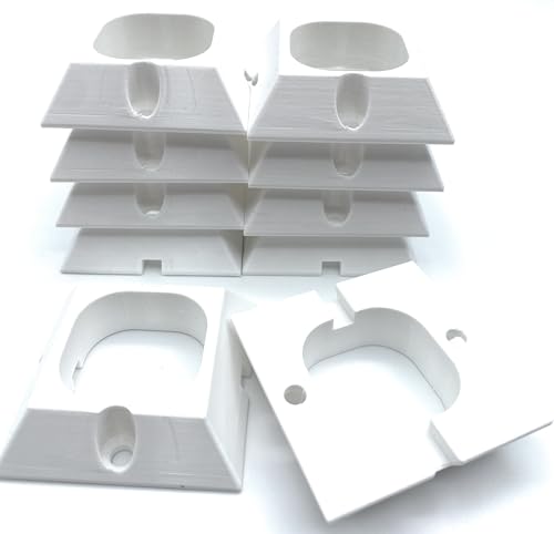 Mounting Brackets/Clips 200FT Set fits Govee PRO Permanent Outdoor Lights (120 Mounts for Set +2 Free, White) - size: 200FT String Set-122 Mounts (120 Mounts+2 Free), style: White