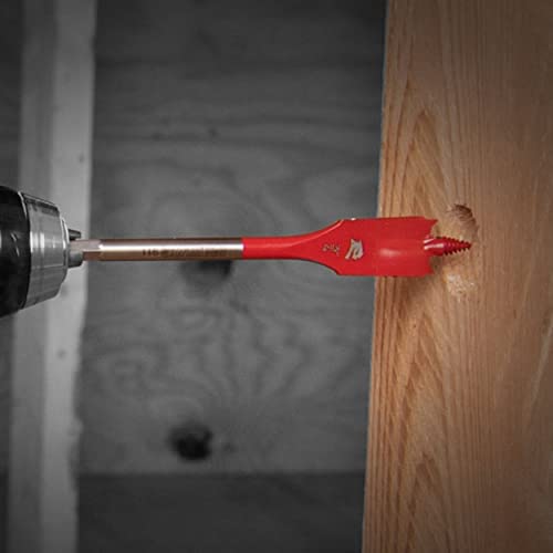 Diablo Spade Bit for Wood - 1-1/8" Diameter, 4" Length, 1/4" Hex Shank - size: 1-1/8" × 4"