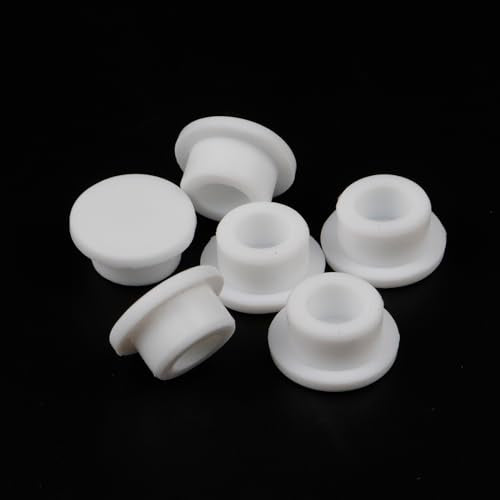 50pcs 1.5mm White Plastic Hole Plugs Round Drill Hole Screw Cap - color: White, size: 1.5 mm