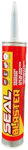 SealBlaster Sealant | Clear Caulking for numerous Applications (Roofing, Ventilation, skylights, and More) | Can be Installed in Wet Conditions | 10.2 oz Tube | Solar Blaster (1)