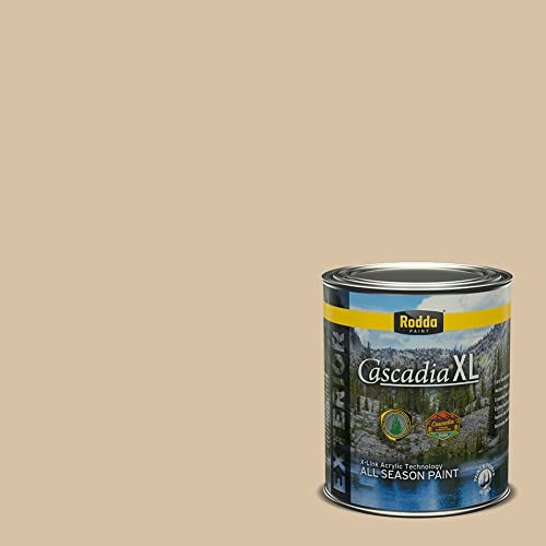 Rodda Paint CASCADIA XL Exterior Satin Paint & Primer in One, Quart, Bamboo - color: Bamboo, size: 32 Fl Oz (Pack of 1)