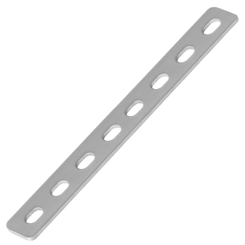 GBGS 10 Pcs 8" Mending Plate,Flat Straight Brackets,Slots for 5/16" Bolt