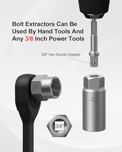 Kolvoii 67-Piece Broken Bolt Extractor Kit & Easy Out Screw Extractor Set - size: 67 PCS