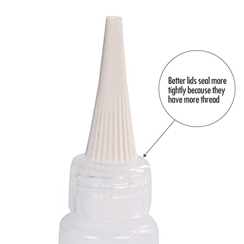 1 oz Needle Tip Squeeze Bottle with Funnel, Precision Tip Applicator Bottle