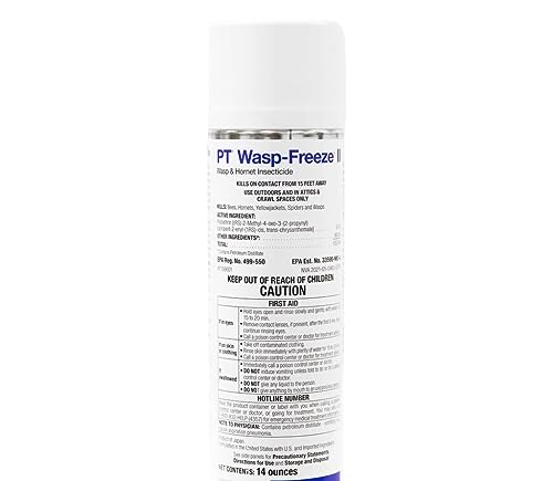 BASF PT Wasp-Freeze Insecticide for Wasp, Hornet, Yellowjacket & Spider Killer, Quick Knockdown Spray, Indoor or Outdoor Use, 17.5 oz - size: 18_ounce