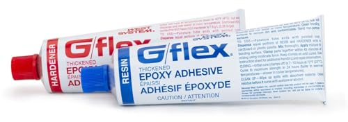 West System 655-8 G/Flex Epoxy Adhesive, Two 4.5 fl oz., White (Pack of 2) - size: Pack of 2