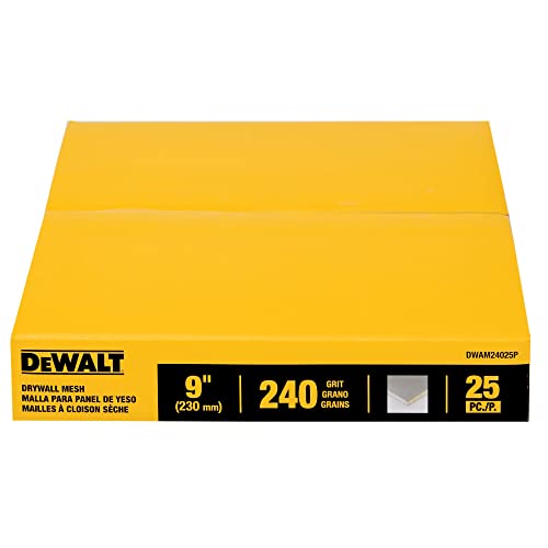 DEWALT Drywall Mesh, 9 in., 25-Pack, 240G (DWAM24025P)