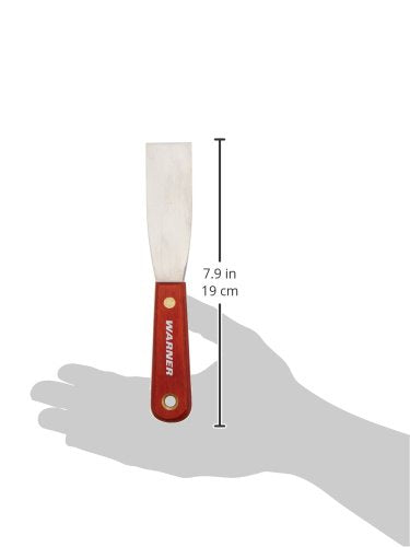 Warner Manufacturing Tool 621 1-1/4" Full Flex Putty Knife, Carbon Steel, Rosewood Handle - size: 1-1/4", style: Full Flex