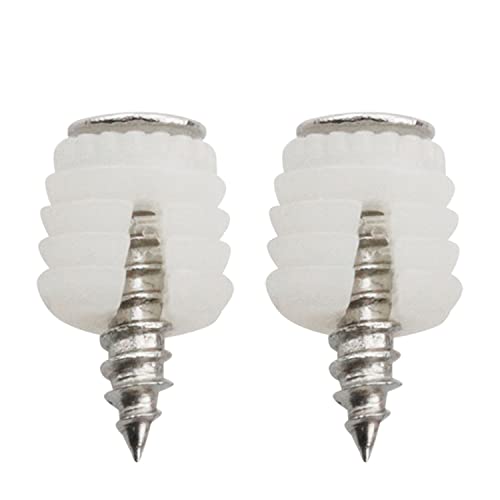 E-outstanding 20Pcs Plastic Dowel Inserts Hinge Expansion Plug with Mounting Screws for Hinges