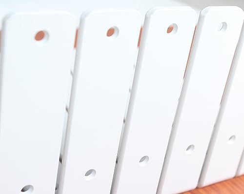 4 Pack - L 10" x H 6" x W1.5, 5mm Thick White L Shelf Bracket, Iron Shelf Brackets, Metal Shelf Brackets, Floating Shelf, Shelf Supports with Screws - size: 10''x6'', style: White 4 Pack