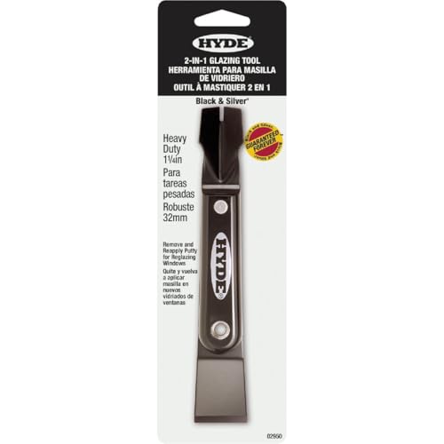 Hyde 2950 Black & Silver 2-In-1 Glazing Tool