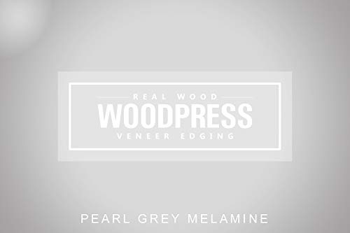 5/8 inch Grey Pearl Pre-Glued Melamine Edge Banding, 25 ft - size: Width: 5/8"