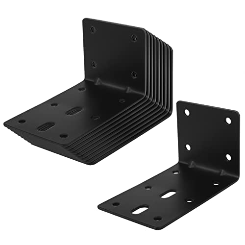 GBGS 10 Pack 4" L Bracket,90 Degree Angle Brace