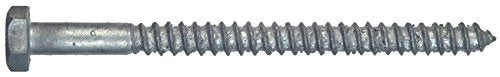 The Hillman Group 811503 The Hillman Group 812098 Hot Dipped Galavanized Hex Lag Screw, 1/2 X 4-Inch, 25-Pack