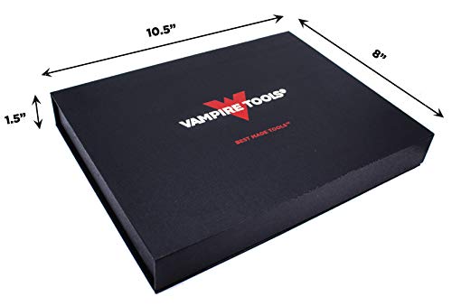 VAMPLIERS 4-PC Screw Extractor Pliers Gift Set. Made in Japan. 8" Linesman, 7.5" Long Nose, 6.25" Multipurpose & 5" ESD Safe Pliers + Tool Pouch. Remove any Stripped/Damaged/Rusted Screws. - style: 4-PC Pliers Gift Set + Tool Pouch
