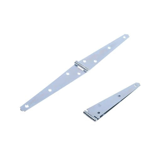 Geesatis 6 inch Strap Hinges Heavy Duty Gate Hinges Cabinet Latch,6Pcs - color: Silver, size: 6inch(6Pcs)