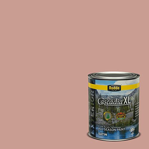 Rodda Paint CASCADIA XL Exterior Satin Paint & Primer in One, Quart, Calliope - color: Calliope, size: 32 Fl Oz (Pack of 1)