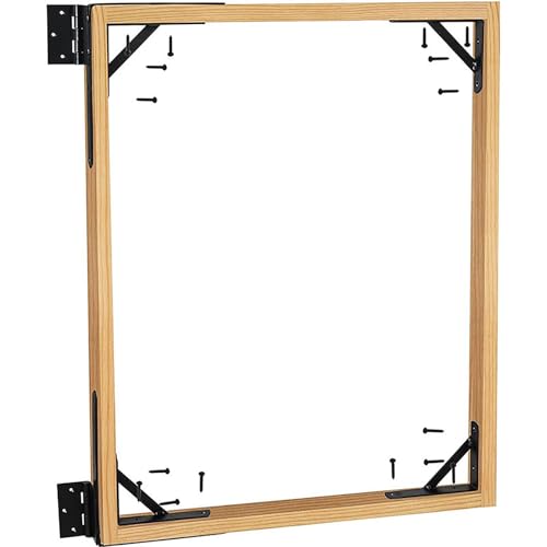 ZJCHBL 2 Set Anti Sag Gate Kit, Heavy Duty Gate Latch Corner Brace Bracket No Sag Kit for Shed Doors, Wooden Fences, Driveway Gates, Corral Gates, Wood Windows