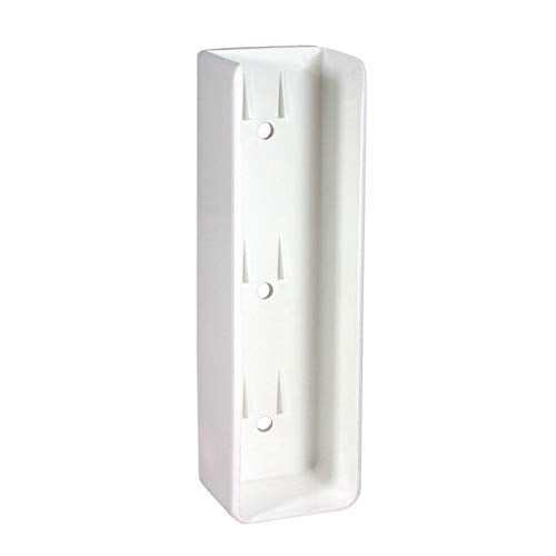 Vinyl Fence Rail Mount Bracket (Box of 10) (1.5"x5.5", White) - color: White, size: 1.5"x5.5"