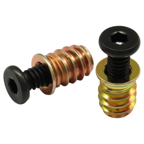Threaded Inserts for Wood Furniture, 1/4-20, 32 Sets - size: 1/4-20