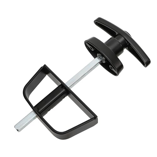 WRINGKIT Shed Door Latch Kit, T-Handle Lock with 5 Keys and 2 Spring Loaded Latches, 5-1/2" Stem Shed Door Hardware Lock for Storage Barn, Gates, Rvs, Chicken Coops, Garages, Playhouses (Pack of 2) - size: 5-1/2 Inch Stem (Pack of 2)