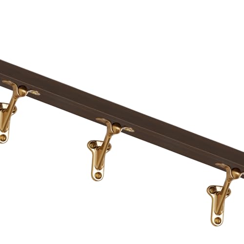 Triumph Hardware,3 Pack,3" Heavy Duty handrail Bracket Champagne Bronze,Stair Railing Bracket DIY Easy Installation Hardware - color: Champagne Bronze